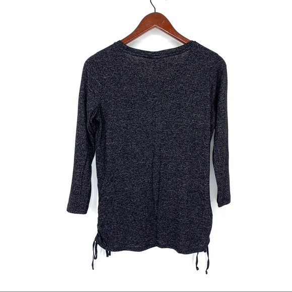 CB Sunday “Be There In A Prosecco” Funny Sweater Charcoal Black Silver Metallic - Picture 2 of 15